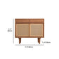 Simple Style Rattan Doors Cupboard Wood 32-inch Height Kitchen Sideboard for Dining Room Clearhalo 'buffet_sideboard' 'Buffets & Sideboards' 'furn' 'furn_buffet_sideboard' 'Furniture' 'furniture_buffet_sideboard' 'Kitchen & Dining Furniture' 4965706