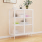 Glass Door Iron Sideboard Modern Server Cabinet with Storage for Kitchen Dining Room Clearhalo 'buffet_sideboard' 'Buffets & Sideboards' 'furn' 'furn_buffet_sideboard' 'Furniture' 'furniture_buffet_sideboard' 'Kitchen & Dining Furniture' 4965729