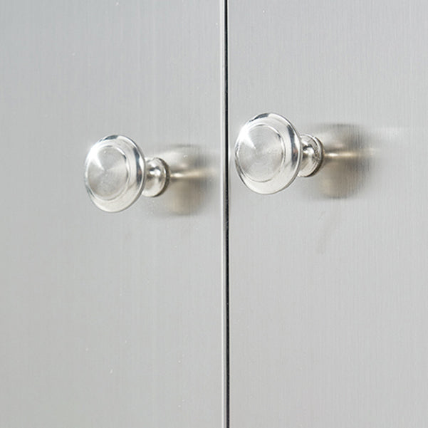 Stainless Steel Kitchen Sideboard Cabinet Modern Server Cabinet with Storage Clearhalo 'buffet_sideboard' 'Buffets & Sideboards' 'furn' 'furn_buffet_sideboard' 'Furniture' 'furniture_buffet_sideboard' 'Kitchen & Dining Furniture' 4965750