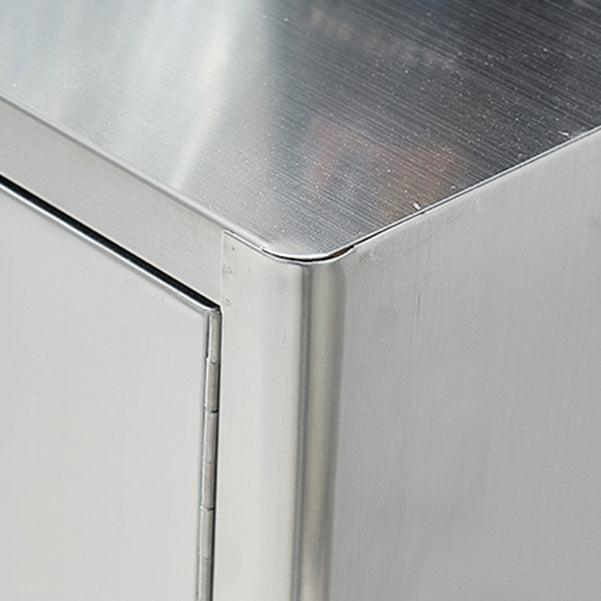 Stainless Steel Kitchen Sideboard Cabinet Modern Server Cabinet with Storage Clearhalo 'buffet_sideboard' 'Buffets & Sideboards' 'furn' 'furn_buffet_sideboard' 'Furniture' 'furniture_buffet_sideboard' 'Kitchen & Dining Furniture' 4965751