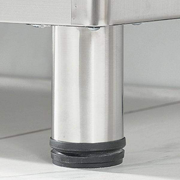 Stainless Steel Kitchen Sideboard Cabinet Modern Server Cabinet with Storage Clearhalo 'buffet_sideboard' 'Buffets & Sideboards' 'furn' 'furn_buffet_sideboard' 'Furniture' 'furniture_buffet_sideboard' 'Kitchen & Dining Furniture' 4965753