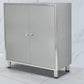 Stainless Steel Kitchen Sideboard Cabinet Modern Server Cabinet with Storage 31"L x 14"W x 34"H Clearhalo 'buffet_sideboard' 'Buffets & Sideboards' 'furn' 'furn_buffet_sideboard' 'Furniture' 'furniture_buffet_sideboard' 'Kitchen & Dining Furniture' 4965754