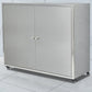 Stainless Steel Kitchen Sideboard Cabinet Modern Server Cabinet with Storage 39"L x 14"W x 32"H Clearhalo 'buffet_sideboard' 'Buffets & Sideboards' 'furn' 'furn_buffet_sideboard' 'Furniture' 'furniture_buffet_sideboard' 'Kitchen & Dining Furniture' 4965763