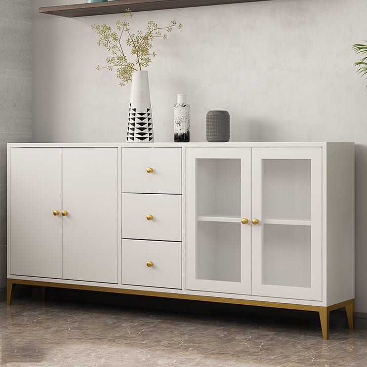 Pine Wood Kitchen Sideboard Cabinet Modern Credenza with Drawer and Storage Clearhalo 'buffet_sideboard' 'Buffets & Sideboards' 'furn' 'furn_buffet_sideboard' 'Furniture' 'furniture_buffet_sideboard' 'Kitchen & Dining Furniture' 4965808