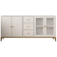 Pine Wood Kitchen Sideboard Cabinet Modern Credenza with Drawer and Storage White Clearhalo 'buffet_sideboard' 'Buffets & Sideboards' 'furn' 'furn_buffet_sideboard' 'Furniture' 'furniture_buffet_sideboard' 'Kitchen & Dining Furniture' 4965816