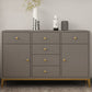 Pine Wood Kitchen Sideboard Cabinet Modern Credenza with Drawer and Storage Grey Clearhalo 'buffet_sideboard' 'Buffets & Sideboards' 'furn' 'furn_buffet_sideboard' 'Furniture' 'furniture_buffet_sideboard' 'Kitchen & Dining Furniture' 4965817