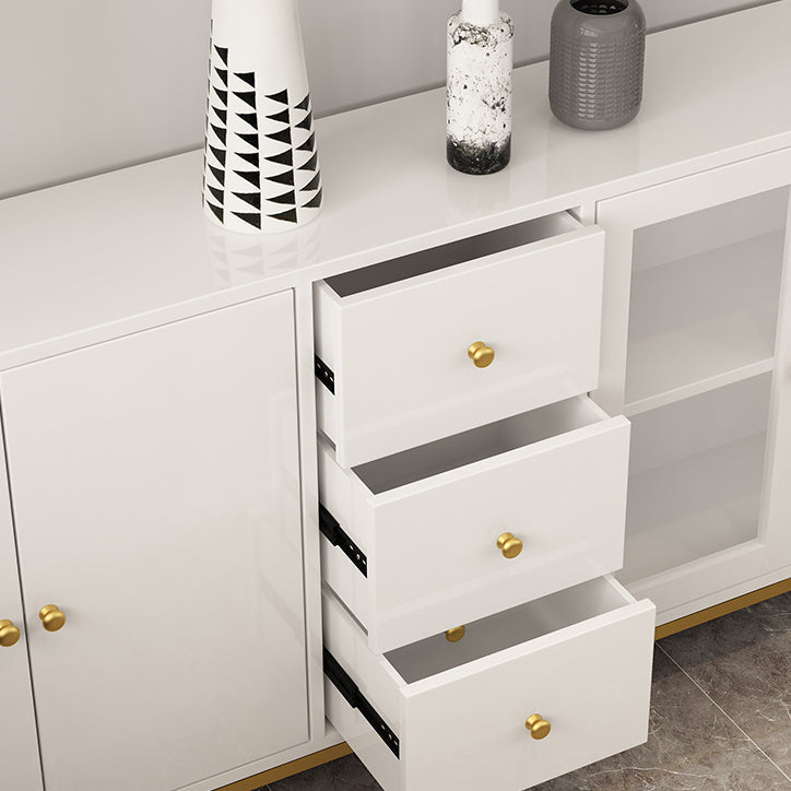 Pine Wood Kitchen Sideboard Cabinet Modern Credenza with Drawer and Storage Clearhalo 'buffet_sideboard' 'Buffets & Sideboards' 'furn' 'furn_buffet_sideboard' 'Furniture' 'furniture_buffet_sideboard' 'Kitchen & Dining Furniture' 4965822