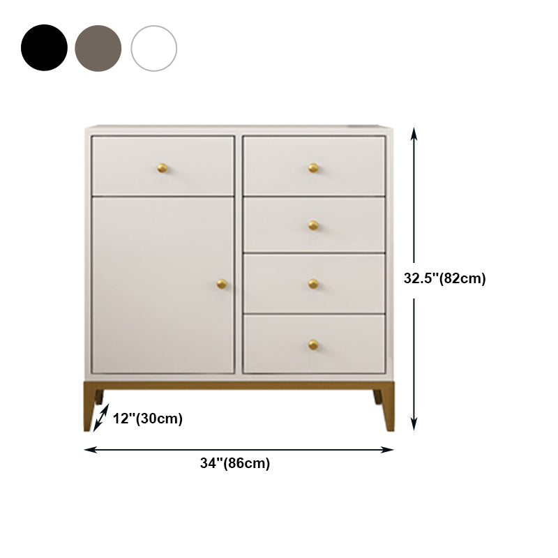 Pine Wood Kitchen Sideboard Cabinet Modern Credenza with Drawer and Storage Clearhalo 'buffet_sideboard' 'Buffets & Sideboards' 'furn' 'furn_buffet_sideboard' 'Furniture' 'furniture_buffet_sideboard' 'Kitchen & Dining Furniture' 4965830
