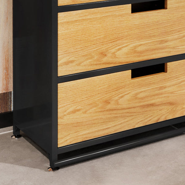 Dining Room Glam Style Sideboard Wood Drawer Iron Sliding Doors Cupboard Clearhalo 'buffet_sideboard' 'Buffets & Sideboards' 'furn' 'furn_buffet_sideboard' 'Furniture' 'furniture_buffet_sideboard' 'Kitchen & Dining Furniture' 4965851