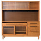 Pine Wood Living Room Sideboard Cabinet Modern Credenza with Drawers and Glass Door Clearhalo 'buffet_sideboard' 'Buffets & Sideboards' 'furn' 'furn_buffet_sideboard' 'Furniture' 'furniture_buffet_sideboard' 'Kitchen & Dining Furniture' 4965872