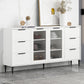 Living Room 32-inch Height Sideboard Contemporary Style Artificial Wood Cupboard Clearhalo 'buffet_sideboard' 'Buffets & Sideboards' 'furn' 'furn_buffet_sideboard' 'Furniture' 'furniture_buffet_sideboard' 'Kitchen & Dining Furniture' 4965884