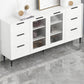 Living Room 32-inch Height Sideboard Contemporary Style Artificial Wood Cupboard Clearhalo 'buffet_sideboard' 'Buffets & Sideboards' 'furn' 'furn_buffet_sideboard' 'Furniture' 'furniture_buffet_sideboard' 'Kitchen & Dining Furniture' 4965891