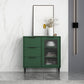 Living Room 32-inch Height Sideboard Contemporary Style Artificial Wood Cupboard 31"L x 12"W x 31"H Green Clearhalo 'buffet_sideboard' 'Buffets & Sideboards' 'furn' 'furn_buffet_sideboard' 'Furniture' 'furniture_buffet_sideboard' 'Kitchen & Dining Furniture' 4965895