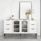 Living Room 32-inch Height Sideboard Contemporary Style Artificial Wood Cupboard Clearhalo 'buffet_sideboard' 'Buffets & Sideboards' 'furn' 'furn_buffet_sideboard' 'Furniture' 'furniture_buffet_sideboard' 'Kitchen & Dining Furniture' 4965902