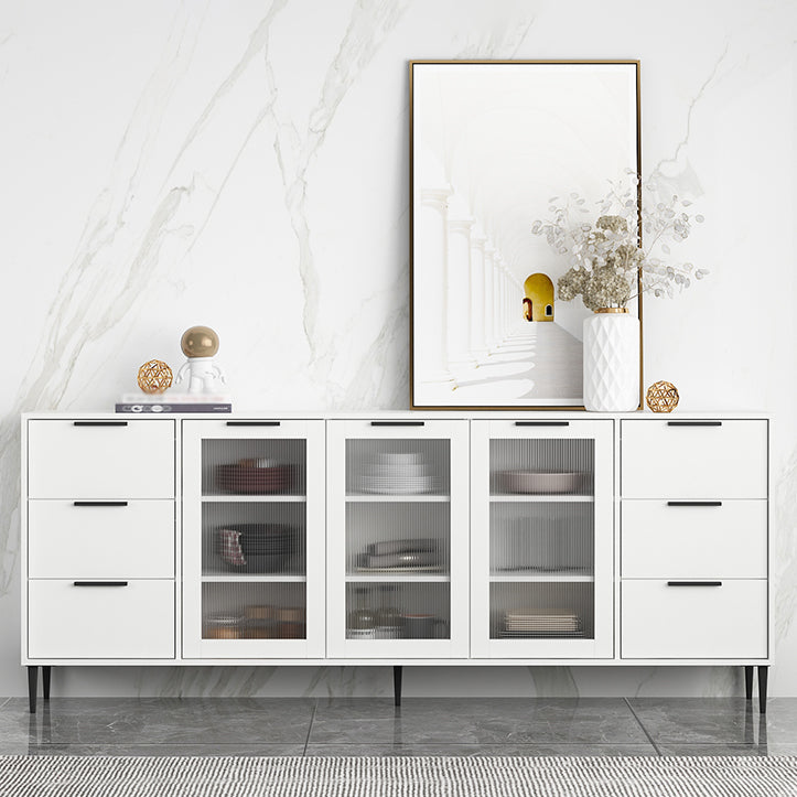 Living Room 32-inch Height Sideboard Contemporary Style Artificial Wood Cupboard Clearhalo 'buffet_sideboard' 'Buffets & Sideboards' 'furn' 'furn_buffet_sideboard' 'Furniture' 'furniture_buffet_sideboard' 'Kitchen & Dining Furniture' 4965909