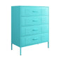 Iron Kitchen Sideboard Cabinet Modern Server Cabinet with Storage 31"L x 16"W x 39"H Blue Clearhalo 'buffet_sideboard' 'Buffets & Sideboards' 'furn' 'furn_buffet_sideboard' 'Furniture' 'furniture_buffet_sideboard' 'Kitchen & Dining Furniture' 4965926