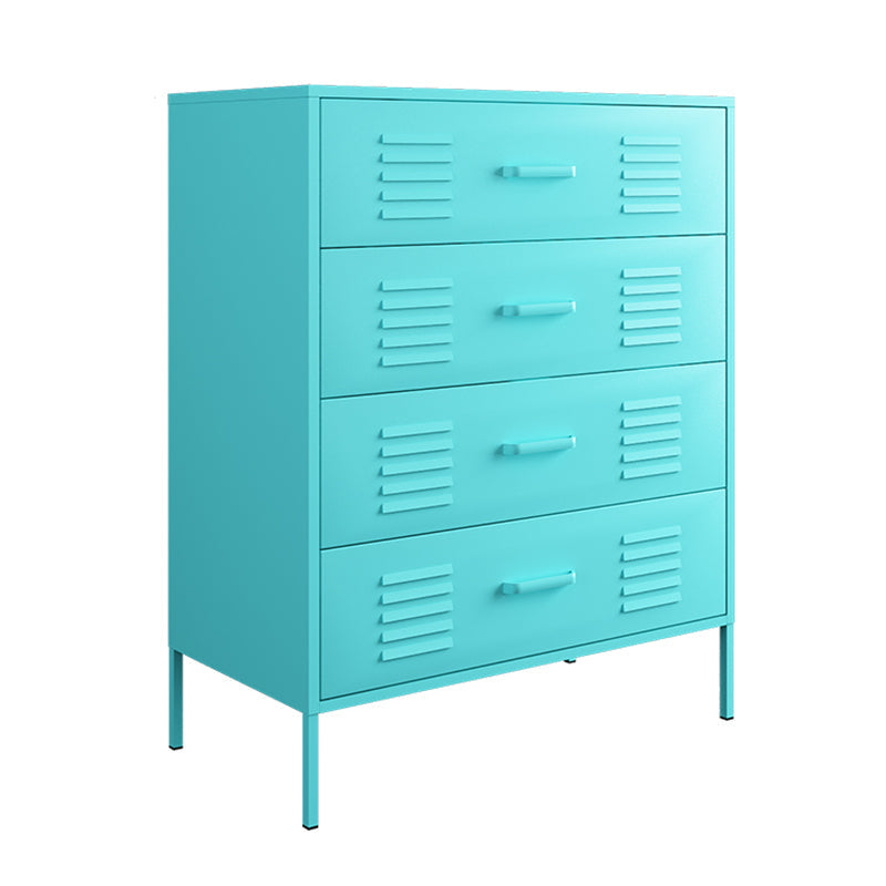 Iron Kitchen Sideboard Cabinet Modern Server Cabinet with Storage 31"L x 16"W x 39"H Blue Clearhalo 'buffet_sideboard' 'Buffets & Sideboards' 'furn' 'furn_buffet_sideboard' 'Furniture' 'furniture_buffet_sideboard' 'Kitchen & Dining Furniture' 4965926