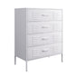 Iron Kitchen Sideboard Cabinet Modern Server Cabinet with Storage 31"L x 16"W x 39"H White Clearhalo 'buffet_sideboard' 'Buffets & Sideboards' 'furn' 'furn_buffet_sideboard' 'Furniture' 'furniture_buffet_sideboard' 'Kitchen & Dining Furniture' 4965930