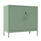 Iron Kitchen Sideboard Cabinet Modern Server Cabinet with Storage 35"L x 18"W x 34"H Green Clearhalo 'buffet_sideboard' 'Buffets & Sideboards' 'furn' 'furn_buffet_sideboard' 'Furniture' 'furniture_buffet_sideboard' 'Kitchen & Dining Furniture' 4965939