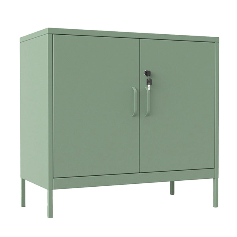 Iron Kitchen Sideboard Cabinet Modern Server Cabinet with Storage 35"L x 18"W x 34"H Green Clearhalo 'buffet_sideboard' 'Buffets & Sideboards' 'furn' 'furn_buffet_sideboard' 'Furniture' 'furniture_buffet_sideboard' 'Kitchen & Dining Furniture' 4965939