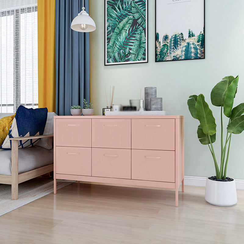 Iron Kitchen Sideboard Cabinet Modern Server Cabinet with Storage Clearhalo 'buffet_sideboard' 'Buffets & Sideboards' 'furn' 'furn_buffet_sideboard' 'Furniture' 'furniture_buffet_sideboard' 'Kitchen & Dining Furniture' 4965941