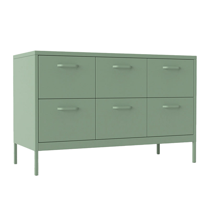 Iron Kitchen Sideboard Cabinet Modern Server Cabinet with Storage 47"L x 20"W x 30"H Green Clearhalo 'buffet_sideboard' 'Buffets & Sideboards' 'furn' 'furn_buffet_sideboard' 'Furniture' 'furniture_buffet_sideboard' 'Kitchen & Dining Furniture' 4965944
