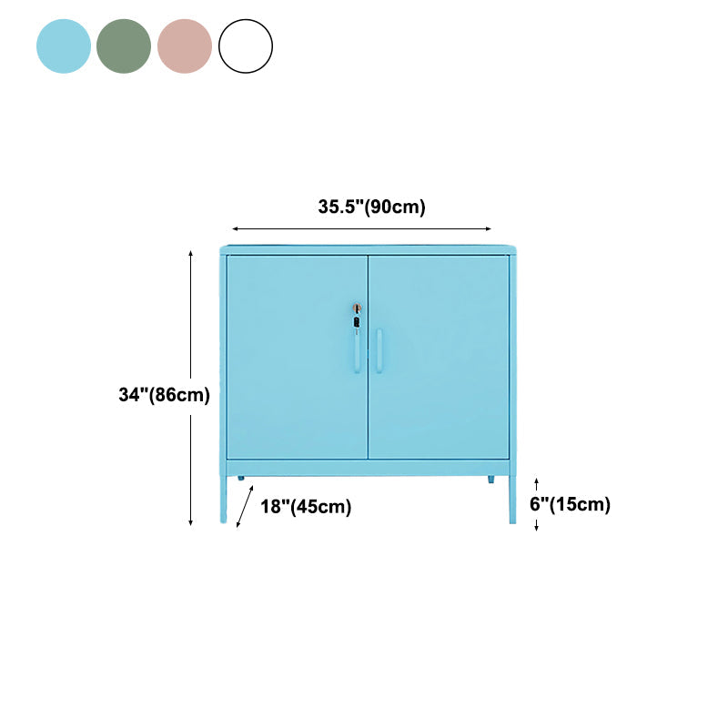 Iron Kitchen Sideboard Cabinet Modern Server Cabinet with Storage Clearhalo 'buffet_sideboard' 'Buffets & Sideboards' 'furn' 'furn_buffet_sideboard' 'Furniture' 'furniture_buffet_sideboard' 'Kitchen & Dining Furniture' 4965948