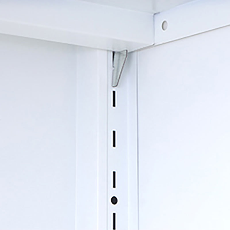 Steel Dining Room Sideboard Cabinet Modern Server Cabinet with Storage and Two Doors Clearhalo 'buffet_sideboard' 'Buffets & Sideboards' 'Furniture' 'furniture_buffet_sideboard' 'Kitchen & Dining Furniture' 4965985