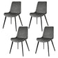 Designer Style 1/3/4/5 Pieces Dinette Set Sintered Stone Dining Room Set 4 Dark Grey Chairs Clearhalo 'Dining Room Sets' 'Dining Tables & Seating' 'dining_room_set' 'furn' 'furn_dining_room_set' 'Furniture' 'furniture_dining_room_set' 'Kitchen & Dining Furniture' 4968377