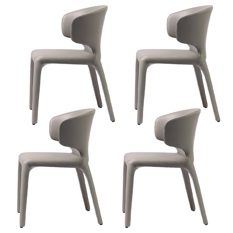 Designer Style 1/3/4/5 Pieces Dinette Set Sintered Stone Dining Room Set 4 Grey Chairs Clearhalo 'Dining Room Sets' 'Dining Tables & Seating' 'dining_room_set' 'furn' 'furn_dining_room_set' 'Furniture' 'furniture_dining_room_set' 'Kitchen & Dining Furniture' 4968383