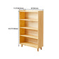 Contemporary Pine Solid Wood Bookcase Closed Back Bookshelf for Home Clearhalo 'Bookcases' 'furn' 'furn_bookcases' 'Furniture' 'furniture_bookcases' 'Office Furniture' 4969322