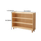 Contemporary Pine Solid Wood Bookcase Closed Back Bookshelf for Home Clearhalo 'Bookcases' 'furn' 'furn_bookcases' 'Furniture' 'furniture_bookcases' 'Office Furniture' 4969323