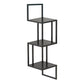 Wall Mounted Bookcase Contemporary Style Bookshelf for Office Home 8.3"L x 8.3"W x 29.1"H Black Clearhalo 'Bookcases' 'furn' 'furn_bookcases' 'Furniture' 'furniture_bookcases' 'Office Furniture' 4969330