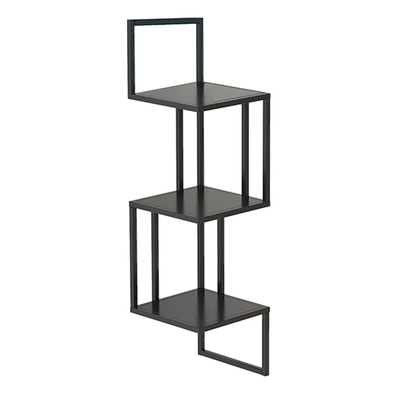 Wall Mounted Bookcase Contemporary Style Bookshelf for Office Home 8.3"L x 8.3"W x 29.1"H Black Clearhalo 'Bookcases' 'furn' 'furn_bookcases' 'Furniture' 'furniture_bookcases' 'Office Furniture' 4969330