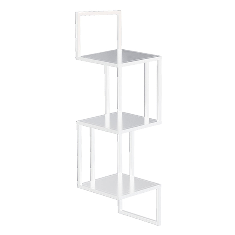 Wall Mounted Bookcase Contemporary Style Bookshelf for Office Home 8.3"L x 8.3"W x 29.1"H White Clearhalo 'Bookcases' 'furn' 'furn_bookcases' 'Furniture' 'furniture_bookcases' 'Office Furniture' 4969333