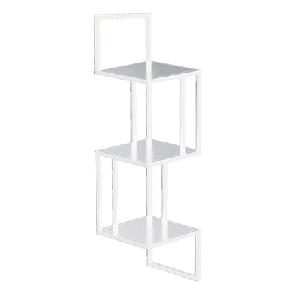 Wall Mounted Bookcase Contemporary Style Bookshelf for Office Home 8.3"L x 8.3"W x 29.1"H White Clearhalo 'Bookcases' 'furn' 'furn_bookcases' 'Furniture' 'furniture_bookcases' 'Office Furniture' 4969333