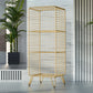 Modern Style Bookshelf Standard Vertical Closed Back Metal Bookcase 14"L x 12"W x 35"H Gold Clearhalo 'Bookcases' 'furn' 'furn_bookcases' 'Furniture' 'furniture_bookcases' 'Office Furniture' 4969363