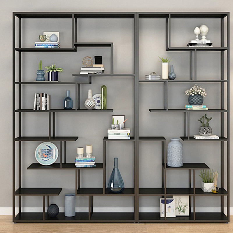 9.84"W Bookshelf Black Open Back Modern Style Bookcase for Home Office Clearhalo 'Bookcases' 'furn' 'furn_bookcases' 'Furniture' 'furniture_bookcases' 'Office Furniture' 4969376