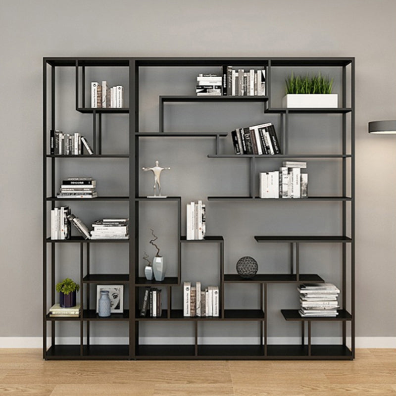 9.84"W Bookshelf Black Open Back Modern Style Bookcase for Home Office Clearhalo 'Bookcases' 'furn' 'furn_bookcases' 'Furniture' 'furniture_bookcases' 'Office Furniture' 4969378