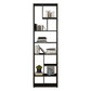 9.84"W Bookshelf Black Open Back Modern Style Bookcase for Home Office Clearhalo 'Bookcases' 'furn' 'furn_bookcases' 'Furniture' 'furniture_bookcases' 'Office Furniture' 4969379