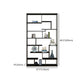 9.84"W Bookshelf Black Open Back Modern Style Bookcase for Home Office Clearhalo 'Bookcases' 'furn' 'furn_bookcases' 'Furniture' 'furniture_bookcases' 'Office Furniture' 4969387