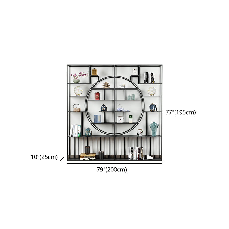 9.84"W Bookshelf Black Open Back Modern Style Bookcase for Home Office Clearhalo 'Bookcases' 'furn' 'furn_bookcases' 'Furniture' 'furniture_bookcases' 'Office Furniture' 4969390