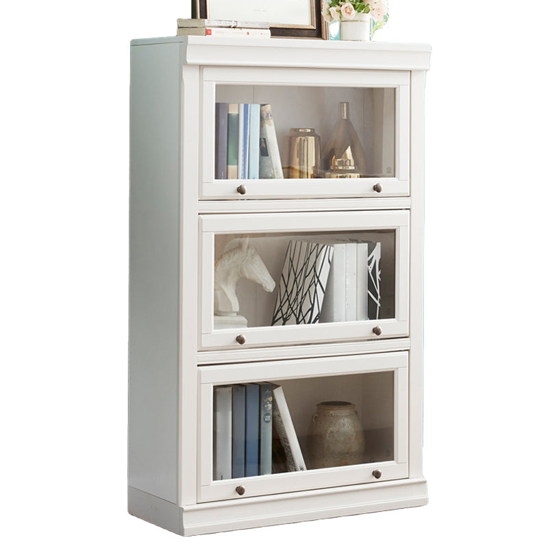 Wooden Vertical Bookcase Contemporary Closed Back Bookshelf for Home Office 27.6"L x 12.8"W x 47.6"H Clearhalo 'Bookcases' 'furn' 'furn_bookcases' 'Furniture' 'furniture_bookcases' 'Office Furniture' 4969395