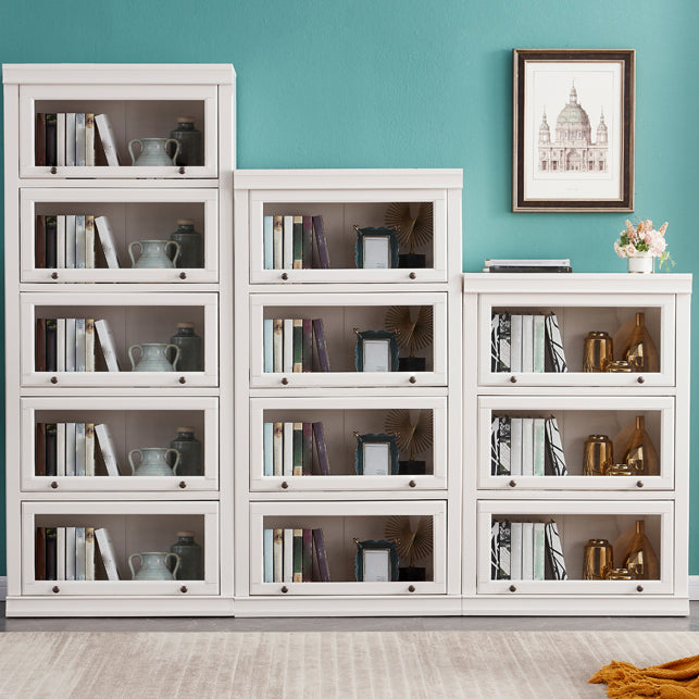 Wooden Vertical Bookcase Contemporary Closed Back Bookshelf for Home Office Clearhalo 'Bookcases' 'furn' 'furn_bookcases' 'Furniture' 'furniture_bookcases' 'Office Furniture' 4969404