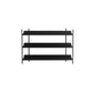 Contemporary Metal Etagere Bookshelf Open Office and Living Room Bookcase 39.4"L x 12.6"W x 31.9"H Black Clearhalo 'Bookcases' 'furn' 'furn_bookcases' 'Furniture' 'furniture_bookcases' 'Office Furniture' 4969420