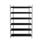 Contemporary Metal Etagere Bookshelf Open Office and Living Room Bookcase 39.4"L x 12.6"W x 73.6"H Black Clearhalo 'Bookcases' 'furn' 'furn_bookcases' 'Furniture' 'furniture_bookcases' 'Office Furniture' 4969423
