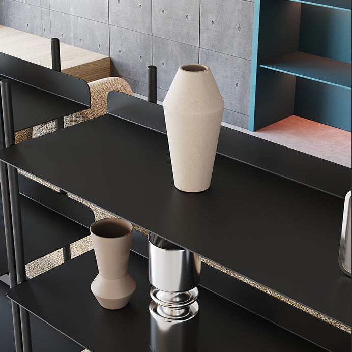 Contemporary Metal Etagere Bookshelf Open Office and Living Room Bookcase Clearhalo 'Bookcases' 'furn' 'furn_bookcases' 'Furniture' 'furniture_bookcases' 'Office Furniture' 4969430