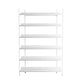 Contemporary Metal Etagere Bookshelf Open Office and Living Room Bookcase 39.4"L x 12.6"W x 73.6"H White Clearhalo 'Bookcases' 'furn' 'furn_bookcases' 'Furniture' 'furniture_bookcases' 'Office Furniture' 4969434