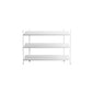 Contemporary Metal Etagere Bookshelf Open Office and Living Room Bookcase 31.5"L x 12.6"W x 31.9"H White Clearhalo 'Bookcases' 'furn' 'furn_bookcases' 'Furniture' 'furniture_bookcases' 'Office Furniture' 4969440