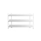 Contemporary Metal Etagere Bookshelf Open Office and Living Room Bookcase 47.2"L x 12.6"W x 31.9"H White Clearhalo 'Bookcases' 'furn' 'furn_bookcases' 'Furniture' 'furniture_bookcases' 'Office Furniture' 4969442